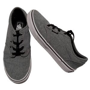 Vans Boys Atwood Sneakers Casual Gray Skateboarding Fabric Comfort Lace Up 4.5M